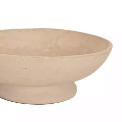 Best Kirklands Home Cream Paper Mache Footed Decorative Bowl White