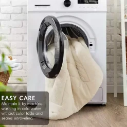 Outlet Kirklands Home Cream Quilted Teddy 2-pc. Twin Comforter Set Ivory