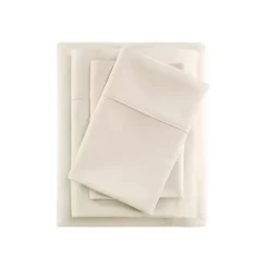 Hot Kirklands Home Cream Rich Cooling Cotton Queen Sheet Set Ivory