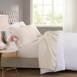 Best Kirklands Home Cream Rich Cooling Cotton King Sheet Set Ivory