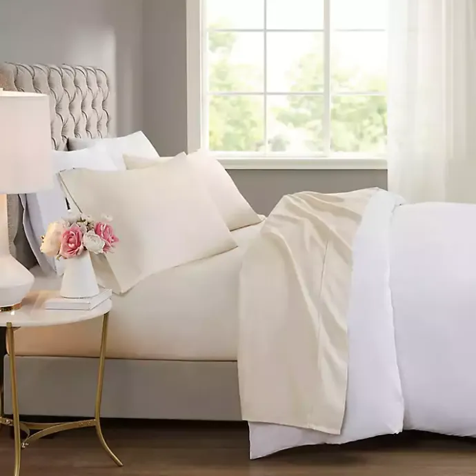 Best Kirklands Home Cream Rich Cooling Cotton King Sheet Set Ivory