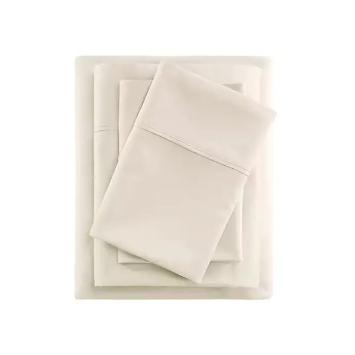 Best Kirklands Home Cream Rich Cooling Cotton King Sheet Set Ivory