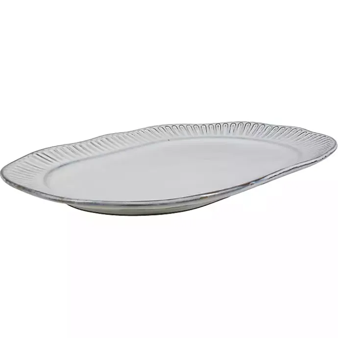 Clearance Kirklands Home Cream Scalloped Clay 2-pc. Serveware Set Ivory