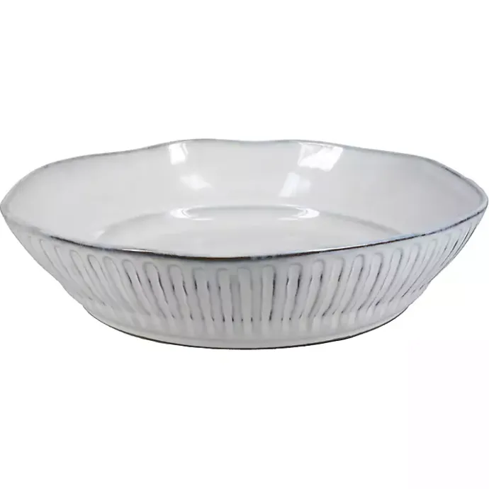 Clearance Kirklands Home Cream Scalloped Clay 2-pc. Serveware Set Ivory