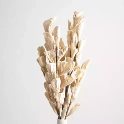 Discount Kirklands Home Cream Shell Leaf Stem Ivory