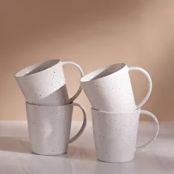 Best Kirklands Home Cream Simple Things Mugs, Set of 4 Ivory