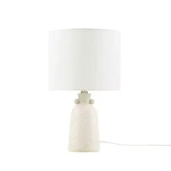Clearance Kirklands Home Cream Speckled Ceramic Table Lamp White