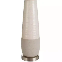 Discount Kirklands Home Cream Speckled Two Tone Table Lamp White