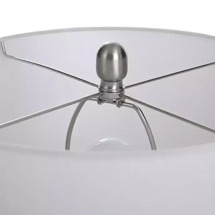 Discount Kirklands Home Cream Speckled Two Tone Table Lamp White