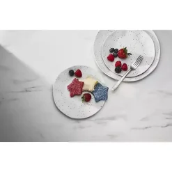 Kirklands Home Cream Terrazzo 12-pc. Melamine Dinnerware Set Ivory