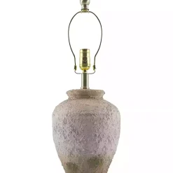 Best Kirklands Home Cream Textured Ceramic Lia Table Lamp Ivory