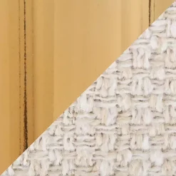 New Kirklands Home Cream Torino Gold Leg Counter Stools, Set of 2 Ivory