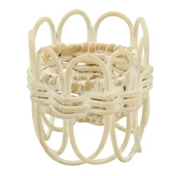 Best Kirklands Home Cream Twisted Rattan Napkin Rings, Set of 4 White