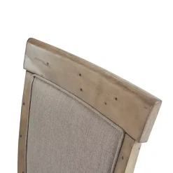 Hot Kirklands Home Cream Upholstered Rustic Dining Chairs, Set of 2 Tan