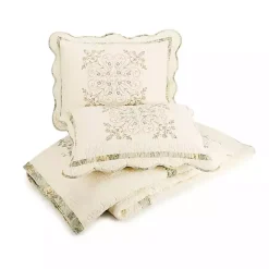 Discount Kirklands Home Cream Vintage Treasure King Bedspread