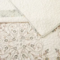 Discount Kirklands Home Cream Vintage Treasure King Bedspread