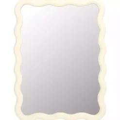 Best Kirklands Home Cream Wavy Izara Wall Mirror