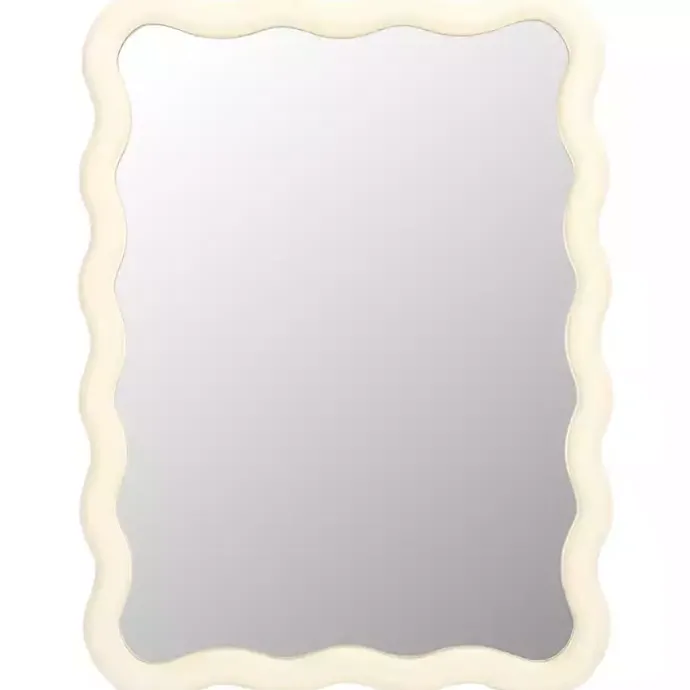 Best Kirklands Home Cream Wavy Izara Wall Mirror