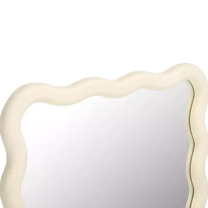 Best Kirklands Home Cream Wavy Izara Wall Mirror