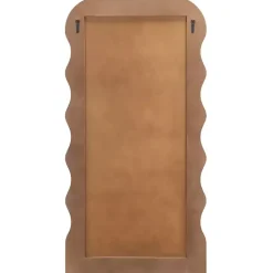 Discount Kirklands Home Cream Wavy Mayha Leaner Mirror White