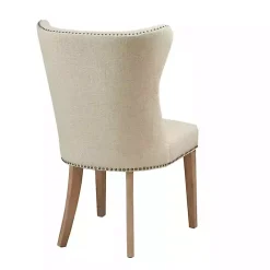 Online Kirklands Home Cream Wing Back Nailhead Dining Chairs, Set of 2 Ivory