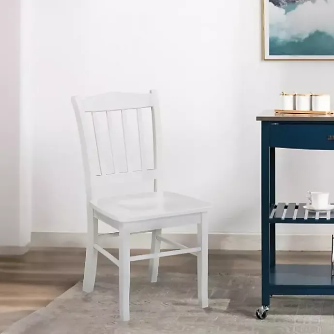 Best Kirklands Home Cream Wood Shaker Dining Chairs, Set of 2 White