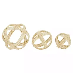 Best Kirklands Home Cream Woven Decorative Orbs, Set of 3 White