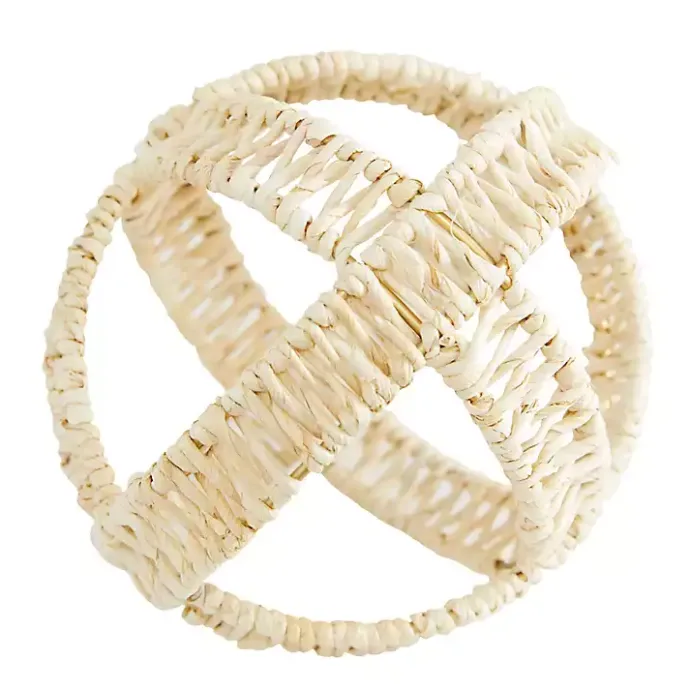 Best Kirklands Home Cream Woven Decorative Orbs, Set of 3 White