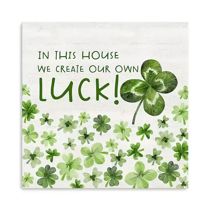 Outlet Kirklands Home Create Our Own Luck Canvas Art Print