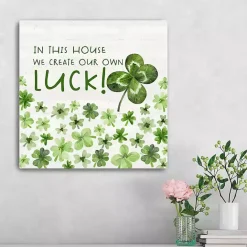 Outlet Kirklands Home Create Our Own Luck Canvas Art Print