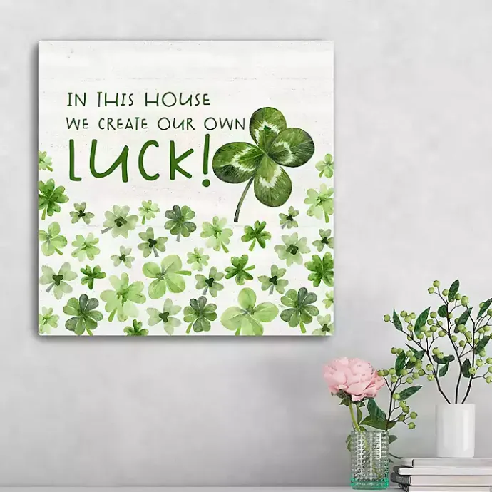 Outlet Kirklands Home Create Our Own Luck Canvas Art Print