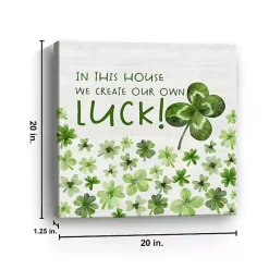 Outlet Kirklands Home Create Our Own Luck Canvas Art Print
