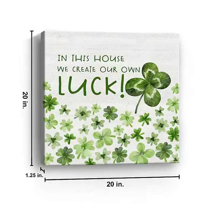 Outlet Kirklands Home Create Our Own Luck Canvas Art Print