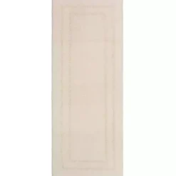 Best Kirklands Home Creme Plush Reversible Cotton Bath Mat, 60 in. Ivory