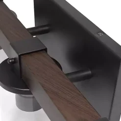 New Kirklands Home Crossbeam Vanity Flushed Mount Shade Brown