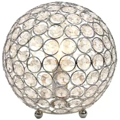 Kirklands Home Crystal Ball Sequin Table Lamp