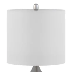 Best Kirklands Home Curved Glass Table Lamps, Set of 2 Gray