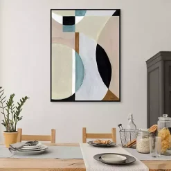 Clearance Kirklands Home Curved Vision Framed Canvas Art Print Multi