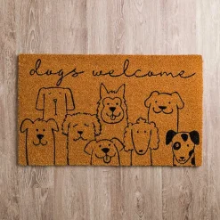 Best Kirklands Home Cute Dogs Welcome Doormat