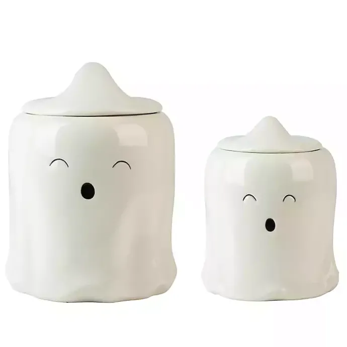 Clearance Kirklands Home Cute Ghost Canisters, Set of 2