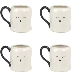 Discount Kirklands Home Cute Ghost Mugs, Set of 4