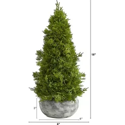 Sale Kirklands Home Cypress Cone Tree with Planter Green