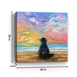 Sale Kirklands Home Dachshund Beach Days Canvas Art Print Multi