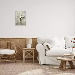 Online Kirklands Home Daisy Bloom Bouquet Potted Flower Wall Plaque Gray