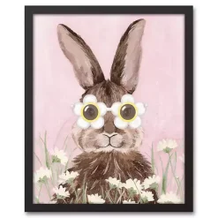 Outlet Kirklands Home Daisy Sunnies Bunny Framed Canvas Art Print