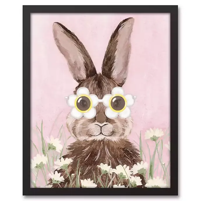 Outlet Kirklands Home Daisy Sunnies Bunny Framed Canvas Art Print