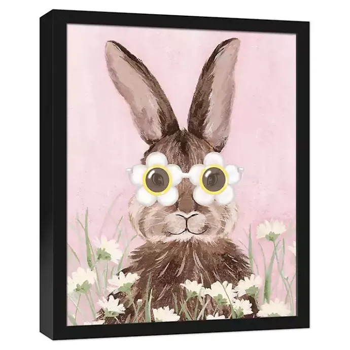 Outlet Kirklands Home Daisy Sunnies Bunny Framed Canvas Art Print