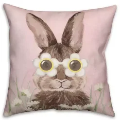 Online Kirklands Home Daisy Sunnies Bunny Indoor/Outdoor Pillow Pink