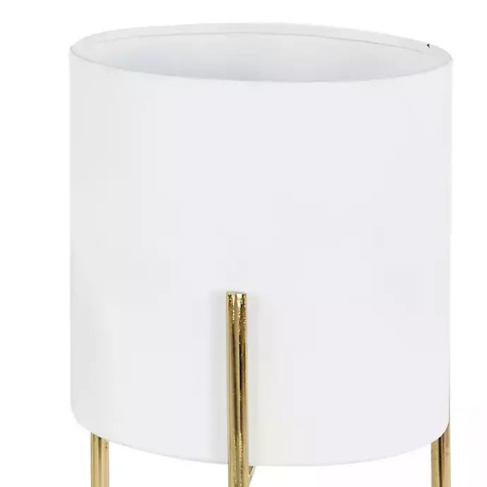 Clearance Kirklands Home Daisy Modern Iron Planters, Set of 3 White