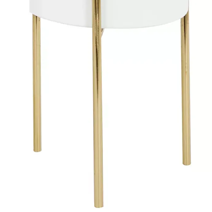 Clearance Kirklands Home Daisy Modern Iron Planters, Set of 3 White